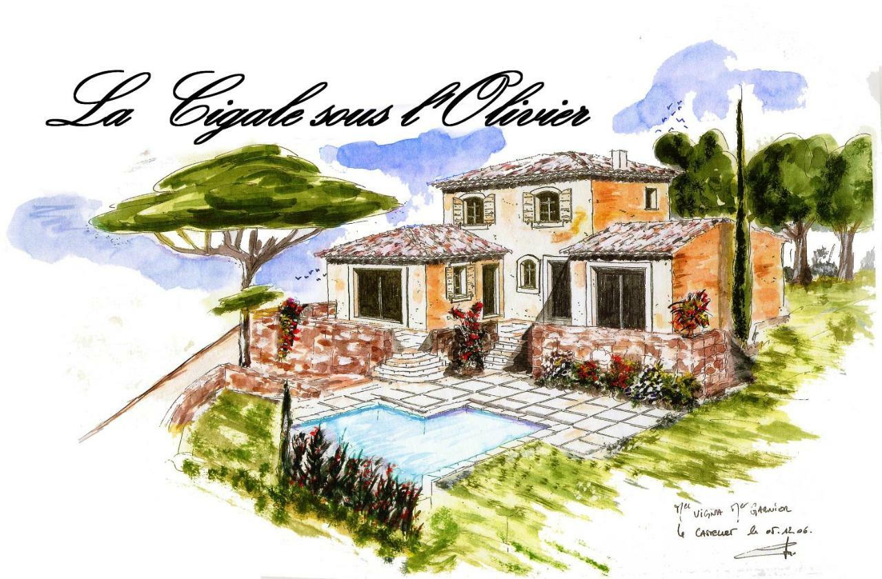 La Cigale Sous L'Olivier Bed & Breakfast Le Castellet  Exterior photo